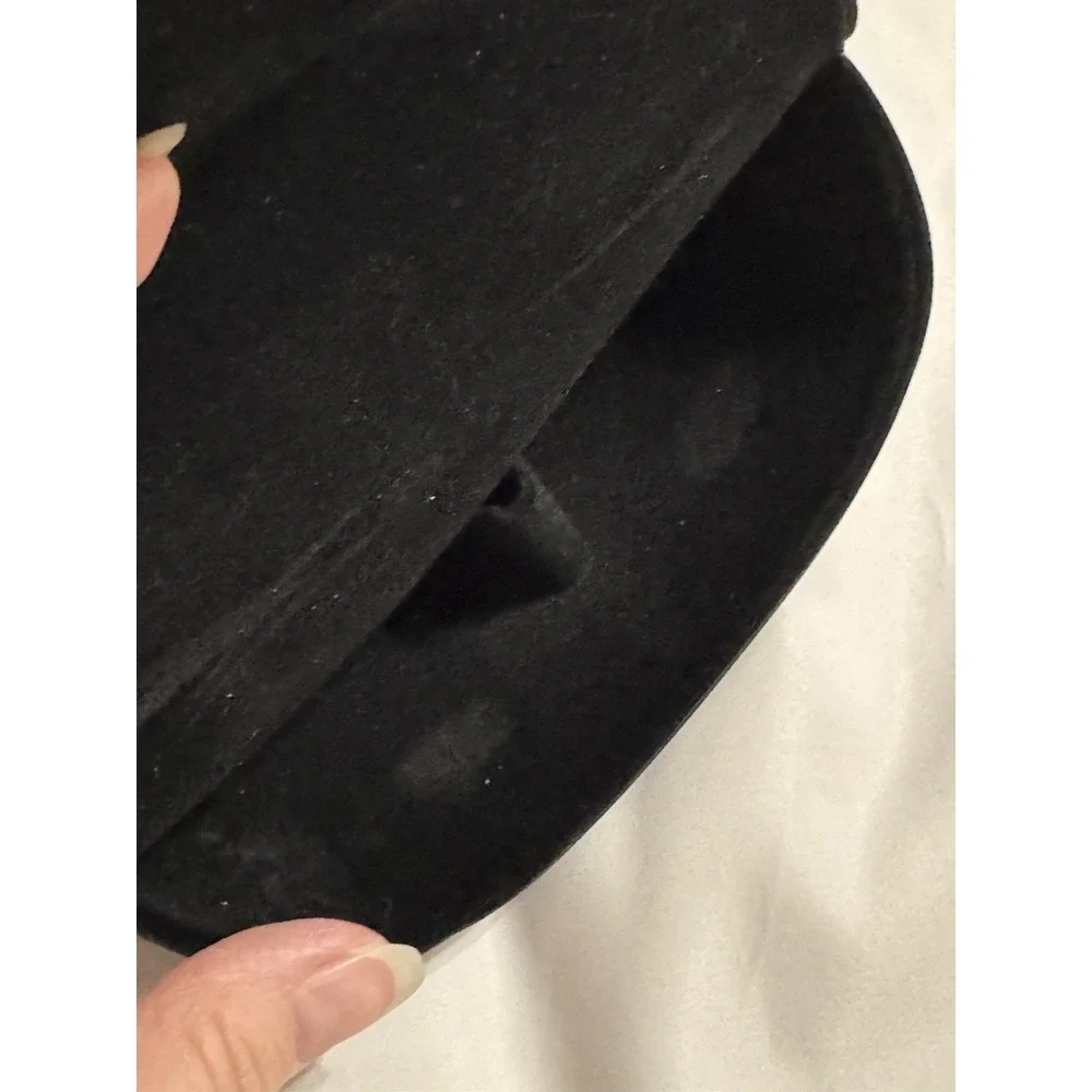 Authentic Ray-Ban Black Leather Sunglasses Snap Semi Hard Case